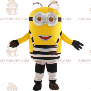 Kostým maskota BIGGYMONKEY™ Minion v vězeňském oblečení - Kevin