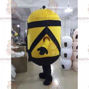 Costume de mascotte BIGGYMONKEY™ Minion Stuart - Salopette Noir