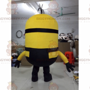 BIGGYMONKEY™ Minion Stuart Mascot Costume - Black Jumpsuit -