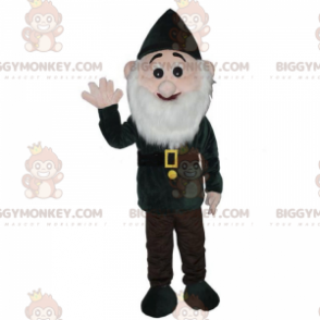 Kostým maskota Snow White Dwarf BIGGYMONKEY™ – zelený outfit –