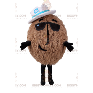 Traje de mascote de coco BIGGYMONKEY™ com chapéu –