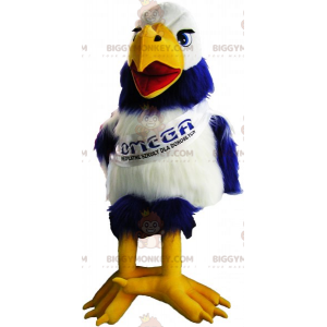 Δίχρωμη στολή μασκότ Bird BIGGYMONKEY™ με κασκόλ -