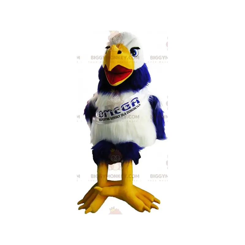 Bicolor Bird BIGGYMONKEY™ Mascot Costume with Scarf – Bicolor Bird BIGGYMONKEY™ Mascot Costume with Scarf –