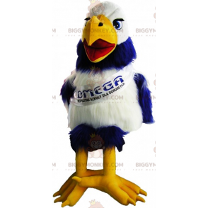 Δίχρωμη στολή μασκότ Bird BIGGYMONKEY™ με κασκόλ -