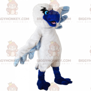 BIGGYMONKEY™ Disfraz de mascota de pájaro blanco con pico azul - Mascota del pájaro - BIGGYMONKEY_017514 - BiggyMonkey.com