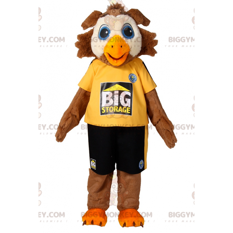 Disfraz de mascota de pájaro BIGGYMONKEY™ con ropa deportiva - Disfraz de mascota de pájaro BIGGYMONKEY™ con ropa deportiva -