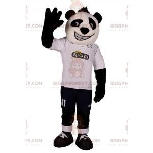 BIGGYMONKEY™ panda mascot costume in soccer outfit -