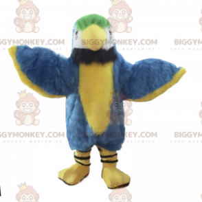 BIGGYMONKEY™ Blue and Yellow Parrot Mascot Costume -