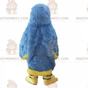 BIGGYMONKEY™ Sininen ja keltainen papukaijan maskottiasu -