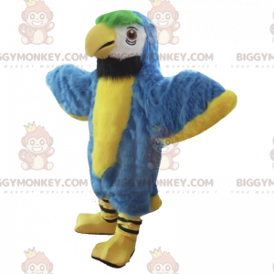 BIGGYMONKEY™ Blue and Yellow Parrot Mascot Costume -