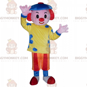 BIGGYMONKEY™ Mascot Costume Circus Character - Clown with Beret