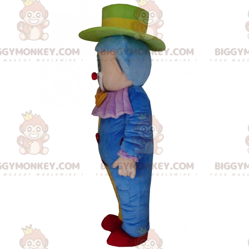Στολή μασκότ χαρακτήρα BIGGYMONKEY™ Circus - Πολύχρωμος Κλόουν - Μασκότ τσίρκου - BIGGYMONKEY_017547 - BiggyMonkey.com
