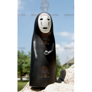 Black and White Lady Ghost BIGGYMONKEY™ Mascot Costume -