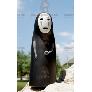 Disfraz de mascota Lady Ghost BIGGYMONKEY™ en blanco y negro -