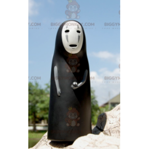  Costume da mascotte BIGGYMONKEY™ Lady Ghost in bianco e nero - Mascotte fatate - BIGGYMONKEY_02155 - BiggyMonkey.com