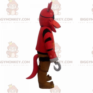 BIGGYMONKEY™ Cartoon-Maskottchen-Kostüm – Piratenhund -