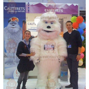 Traje de mascote abominável boneco de neve do Yeti branco
