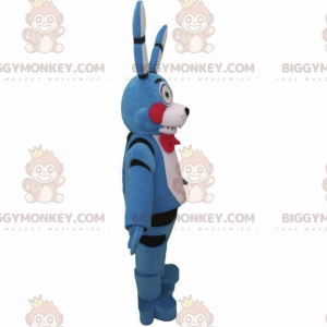 BIGGYMONKEY™ maskotdräkt för tecknad karaktär - kanin med fluga