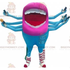 Niebiesko-różowy kostium Alien Mouth BIGGYMONKEY™ Maskotka - Maskotki potworów - BIGGYMONKEY_0213 - BiggyMonkey.com