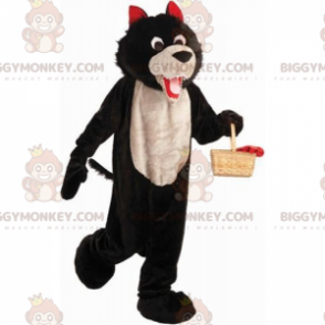 BIGGYMONKEY™ Maskotdräkt Rödluvankaraktär - Bad Wolf -