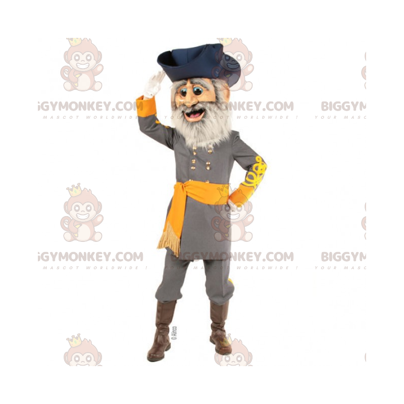 BIGGYMONKEY™ Historical Character Mascot Costume - Captain 19th