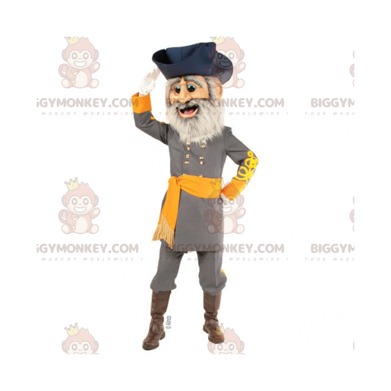 BIGGYMONKEY™ maskotdräkt för historisk karaktär - Kapten BIGGYMONKEY™ maskotdräkt för historisk karaktär - Kapten