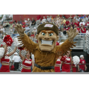 Indian Man BIGGYMONKEY™ Mascot Costume With Fringe Outfit -