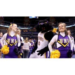 BIGGYMONKEY™ Mascot Costume Black and Purple Cat In Sportswear