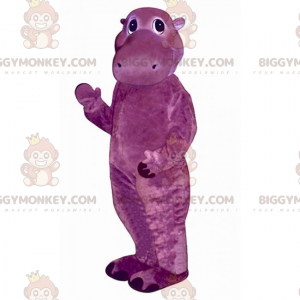 Kostium maskotka mały fioletowy hipopotam BIGGYMONKEY™ -