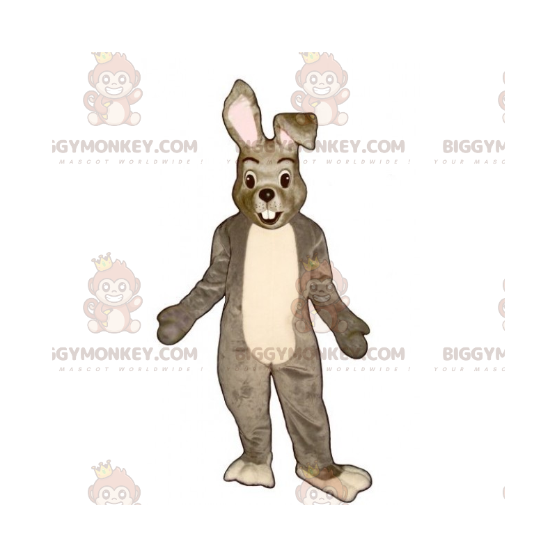 BIGGYMONKEY™ Little Gray and White Rabbit Mascot Costume -