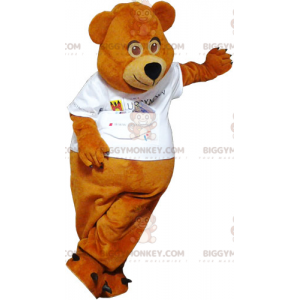 Στολή μασκότ της μικρής αρκούδας BIGGYMONKEY™ με λευκό