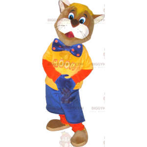 Disfraz de mascota pulpo BIGGYMONKEY™ con gorra amarilla -