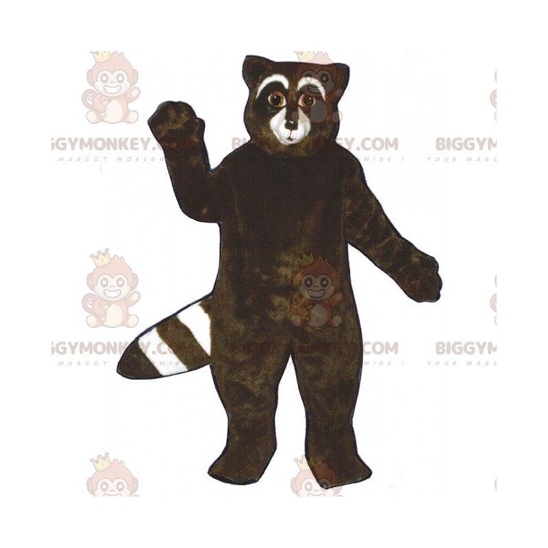BIGGYMONKEY™ Svart tvättbjörnsmaskotdräkt - BiggyMonkey maskot