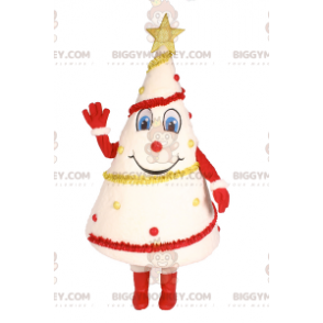 Kostým maskota bílého vánočního stromu BIGGYMONKEY™ - Vánoce a díkůvzdání maskoti - BIGGYMONKEY_017640 - BiggyMonkey.com