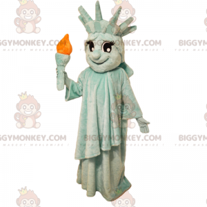 BIGGYMONKEY™ Status-of-Liberty-Maskottchen-Kostüm -