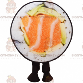 BIGGYMONKEY™ laks sushi maskot kostume - Biggymonkey.com