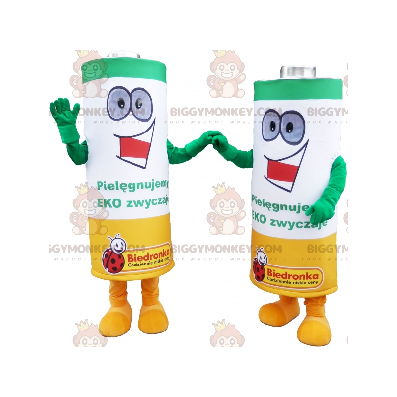 BIGGYMONKEY™ Battery Duo -maskotti - Luokittelemattomat maskotit - BIGGYMONKEY_017653 - BiggyMonkey.com