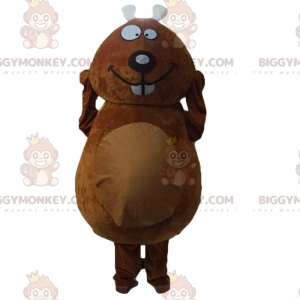 Mascotte de rongeur souriant - Biggymonkey.com