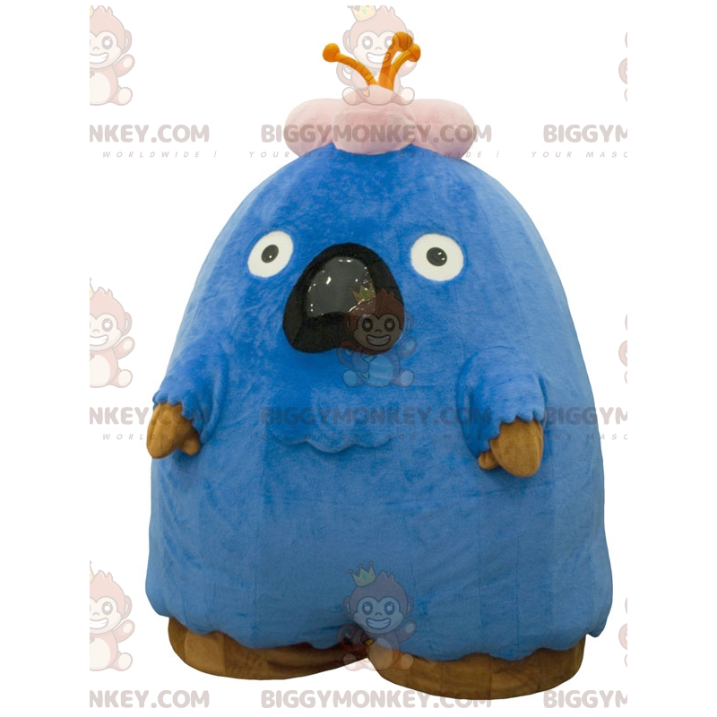 BIGGYMONKEY™ Mascot Costume Big Blue and Pink Monster Flank Man BIGGYMONKEY™ Mascot Costume Big Blue and Pink Monster Flank Man