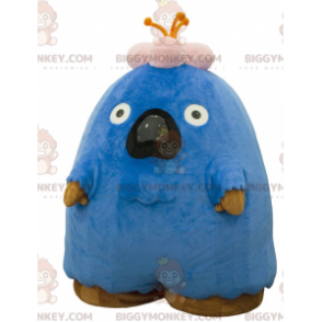BIGGYMONKEY™ Costume da mascotte Grande mostro blu e rosa sul