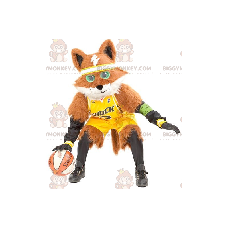 BIGGYMONKEY™ Costume mascotte volpe arancione e bianca tutta BIGGYMONKEY™ Costume mascotte volpe arancione e bianca tutta