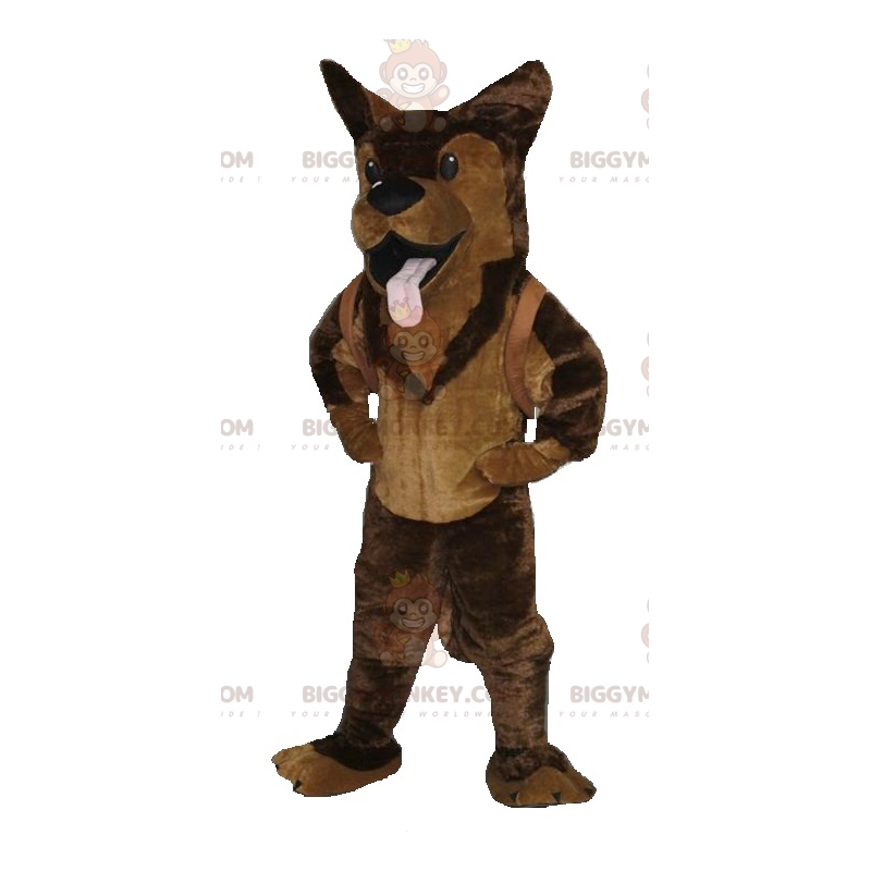 Costume da pastore tedesco cane marrone BIGGYMONKEY™ - Costume da pastore tedesco cane marrone BIGGYMONKEY™ -