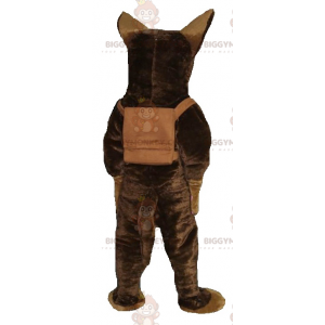 Kostium maskotka brązowy pies owczarek niemiecki BIGGYMONKEY™ -