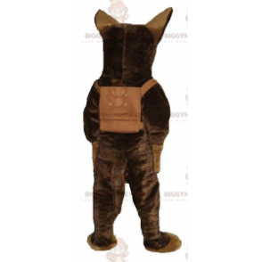 Brauner Hund Deutscher Schäferhund BIGGYMONKEY™ Maskottchen
