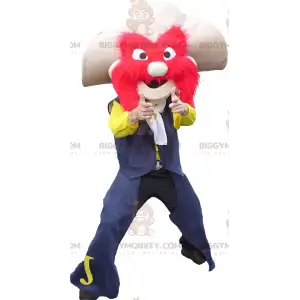 Costume da sceriffo baffuto BIGGYMONKEY™ con cappello e capelli