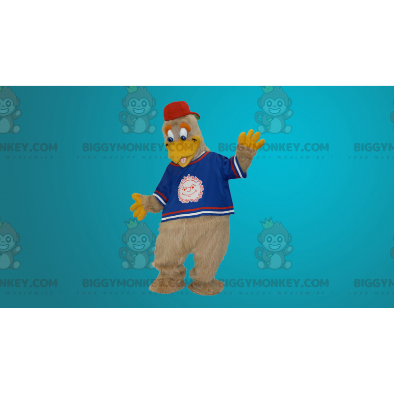 Kæmpe grå høne BIGGYMONKEY™ maskotkostume klædt ud som ung - Kæmpe grå høne BIGGYMONKEY™ maskotkostume klædt ud som ung -