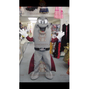 Very Proud Gray and Red Rocket BIGGYMONKEY™ Mascot Costume –