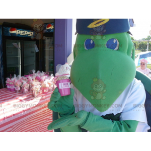 Blue Eyes Green Turtle BIGGYMONKEY™ Mascot Costume -
