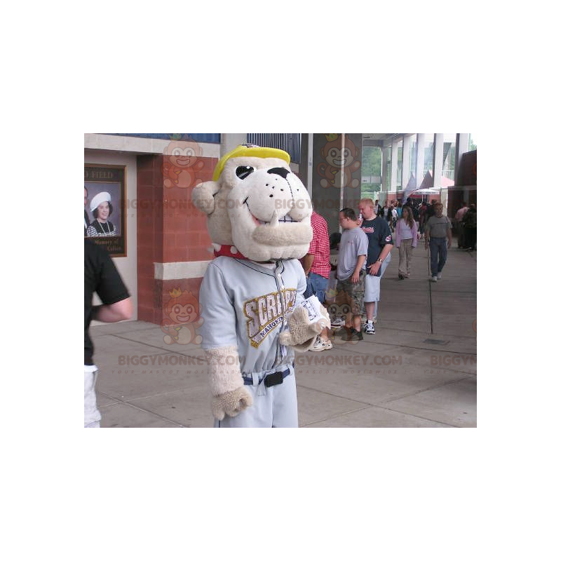 BIGGYMONKEY™ Mascottekostuum Bruine Bulldog-hond in