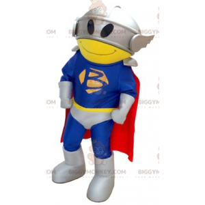 Superhelt BIGGYMONKEY™ maskotkostume med kostumekappe og hjelm